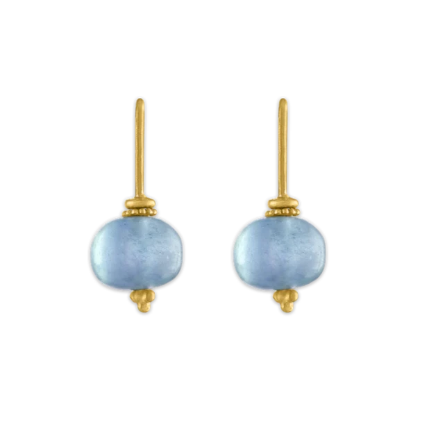 Glistening Striped Petite 22K Gold Bali Earrings – Andaaz Jewelers